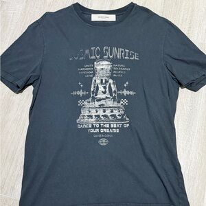 Golden Goose Cosmic Sunrise Black T-Shirt size m